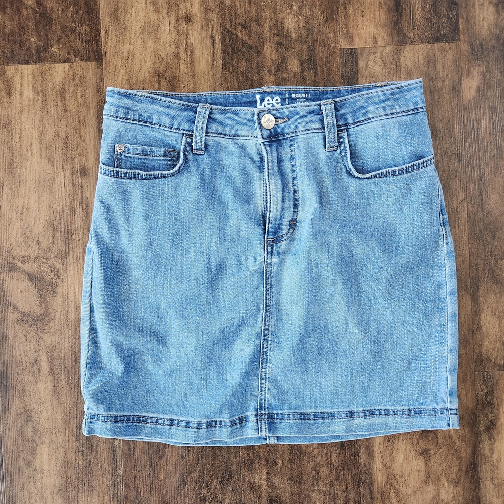 Lee Women's Blue Denim Skort 8